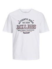 Jack&Jones Pánské triko JJELOGO Standard Fit 12254862 White (Velikost L)