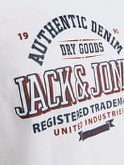 Jack&Jones Pánské triko JJELOGO Standard Fit 12254862 White (Velikost L)