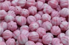 Kraftika 16 ks opaque pink white round melon halloween pumpkin fruit