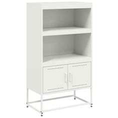 Vidaxl Skříň highboard bílá 68,5 x 38,5 x 123,5 cm ocel