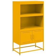 Vidaxl Skříň highboard bílá 68,5 x 38,5 x 107 cm ocel