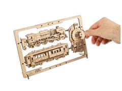 UGEARS 2.5d dřevěné mechanické puzzle steam express