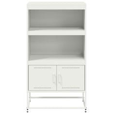 Vidaxl Skříň highboard bílá 68,5 x 38,5 x 123,5 cm ocel