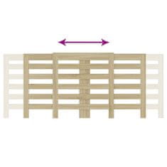 Vidaxl Kryt na radiátor dub sonoma 205x21,5x83,5 cm kompozitní dřevo