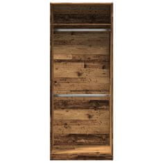 Vidaxl Šatní skříň old wood 80 x 50 x 200 cm kompozitní dřevo