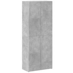 Vidaxl Kartotéka betonově šedá 60 x 32 x 153 cm kompozitní dřevo
