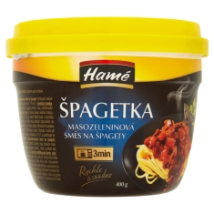 Hamé Hamé Špagetka směs na špagety hotové jídlo EasyCup 400g