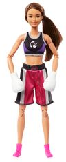 Mattel Panenka Barbie Sportovkyně boxerka, boxovací rukavice HRG40