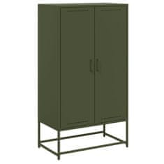 Vidaxl Skříň highboard bílá 68,5 x 38,5 x 123,5 cm ocel