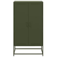 Vidaxl Skříň highboard bílá 68,5 x 38,5 x 123,5 cm ocel