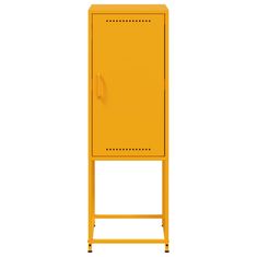 Vidaxl Skříň highboard hořčicově žlutá 36 x 39 x 107 cm ocel