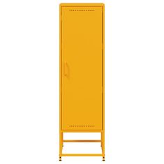 Vidaxl Skříň highboard hořčicově žlutá 36 x 39 x 123 cm ocel