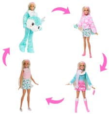 Mattel Barbie Cutie Reveal adventní kalendář s panenkou 2024, 24 překvapení HJX76