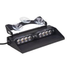 Stualarm PREDATOR LED vnitřní, 8x LED 3W, 12/24V, oranžový, ECE R10 (kf734)