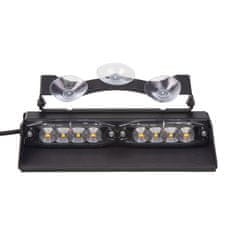 Stualarm PREDATOR LED vnitřní, 8x LED 3W, 12/24V, oranžový, ECE R10 (kf734)