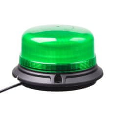 Stualarm LED maják, 12-24V, 36xLED zelený, magnet, ECE R10 (wl812green)