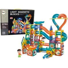 iMex Toys magnetická svítící kuličková dráha Magnetic 202 ks