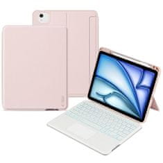 Tech-protect SC Mag Pen pouzdro s klávesnicí na iPad Air 10.9'' 4-5gen 2020-2022 / 11'' 6gen 2024, růžové