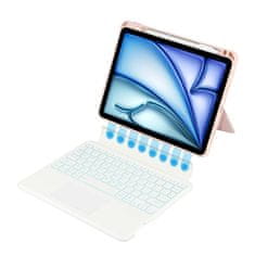 Tech-protect SC Mag Pen pouzdro s klávesnicí na iPad Air 10.9'' 4-5gen 2020-2022 / 11'' 6gen 2024, růžové