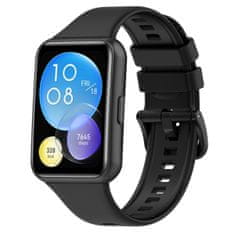 BStrap Silicone řemínek na Huawei Watch Fit 2, black