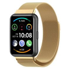 BStrap Milanese řemínek na Huawei Watch Fit 2, gold