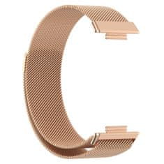 BStrap Milanese řemínek na Huawei Watch Fit 2, rose gold