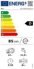 ECG Myčka nádobí EDF 300563 BlackLine