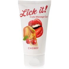 XSARA Lick it cherry 50 ml aromatizovaný masážní gel na celé tělo višový - 78090928