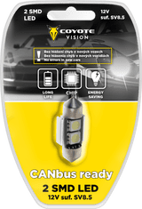 Coyote Žárovka 12V LED 2 SMD sufitová SV8.5 CAN-BUS COYOTE VISION