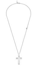 Police Pánský ocelový náhrdelník s křížkem Framed PEAGN0005305