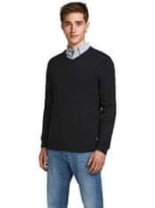 Jack&Jones Pánský svetr JJEBASIC 12137194 12137194 Black (Velikost S)