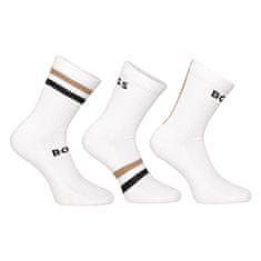 BOSS 3PACK ponožky bílé (50518521 100) - velikost M