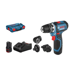 BOSCH Professional AKU vrtací šroubovák GSR 12V-15 FC, 2x2,0Ah v L-Boxxu 102 (06019F6000)