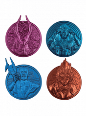 Sada sběratelských medailonů Magic the Gathering - Planeswalkers Medallion Collection (4 ks)