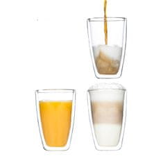 Haushalt Haushalt international Dvoustěnná sklenice Latte Macchiato, 400 ml, 2 ks