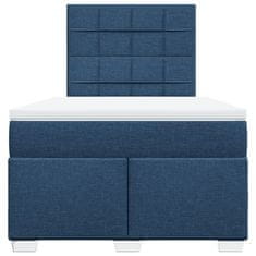 Vidaxl Box spring postel s matrací černá 120x190 cm textil