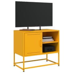 Vidaxl TV skříňka hořčicově žlutá 68 x 39 x 60,5 cm ocel