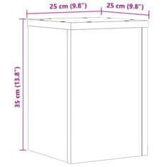 Vidaxl Stojany na rostliny 2 ks dub sonoma 25x25x35cm kompozitní dřevo