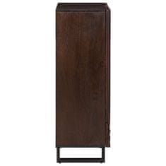 Vidaxl Highboard hnědý 60 x 34 x 100 cm masivní mangovníkové dřevo