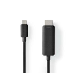 Nedis propojovací kabel USB 3.2 gen.1 zástrčka USB-C - zástrčka HDMI, 2 m (CCGL64655BK20)