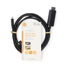 Nedis propojovací kabel USB 3.2 gen.1 zástrčka USB-C - zástrčka HDMI, 2 m (CCGL64655BK20)