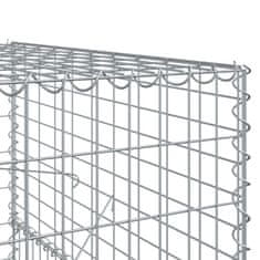 Petromila Gabionový koš s víkem 500 x 100 x 150 cm pozinkované železo