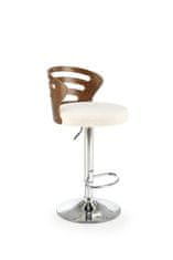 Halmar Barová židle H109 krémová / ořechová (1p=1szt)