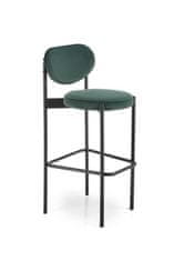 Halmar Barová židle H108 tmavě zelená (1p=2szt)