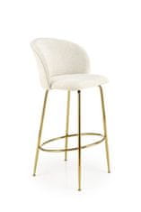 Halmar Barová židle H116 krémová / zlatá (1p=2szt)