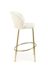 Halmar Barová židle H116 krémová / zlatá (1p=2szt)