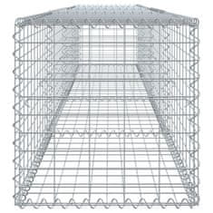 Petromila Gabionový koš s víkem 400 x 50 x 50 cm pozinkované železo