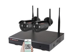 KAMERAK.cz Bezdrátový 2 kamerový set WiFi IP PRO WIP2-103B-Black 3MPx, CZ menu