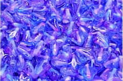 Kraftika 16 ks crystal alaska blue purple lily flower beads flower