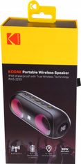 Kodak Bluetooth reproduktor HiFi RGB 20W Vodotěsný IPX6 TWS Stereo / Kodak PWS-2233